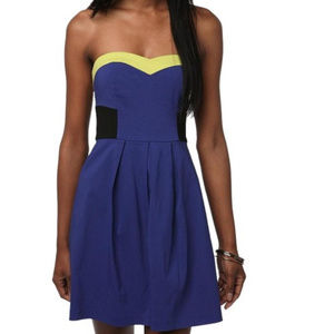 Sparkle & Fade Purple Violet Yellow Dress